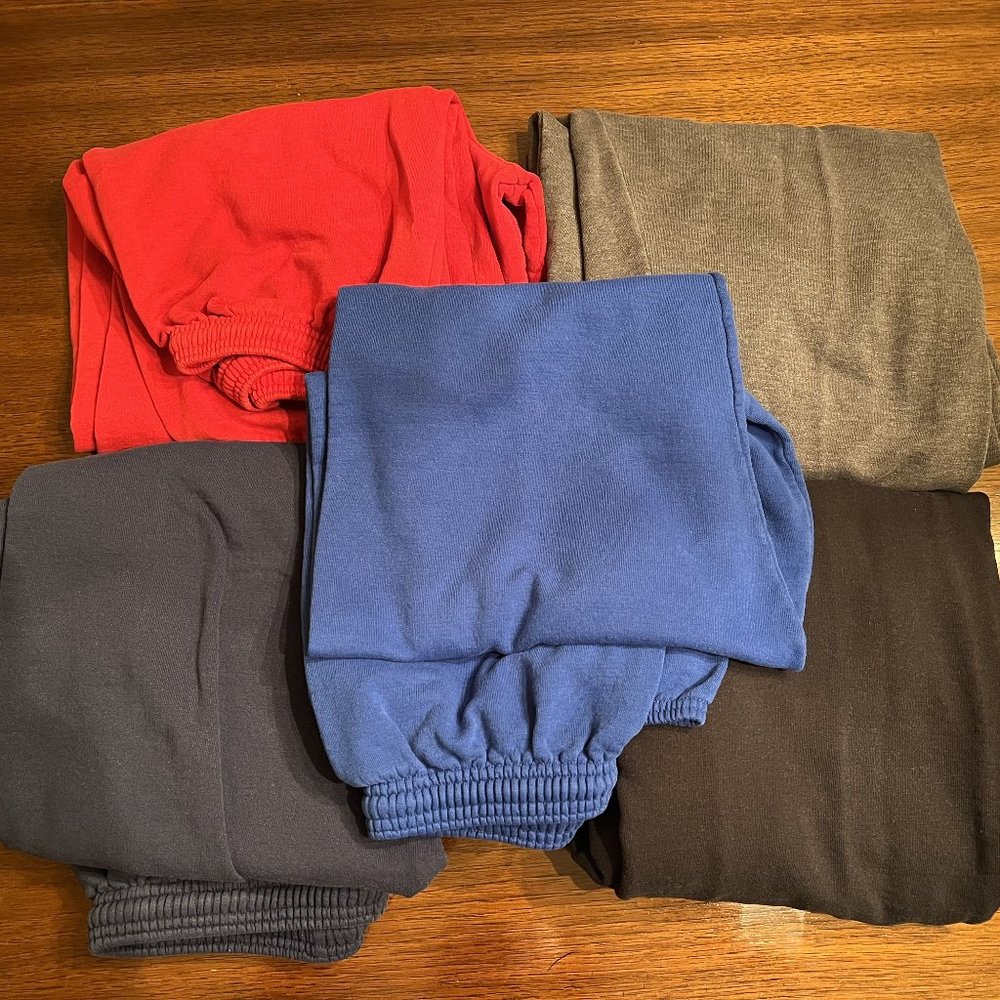 Hanes Men's Ecosmart Sweatpants [LOT OF 5]